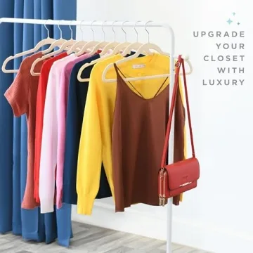 Home-it Velvet Hangers 30 Pack - Non Slip Clothes Hangers