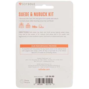 Sof Sole Suede and Nubuck Cleaning Brush Kit for Shoes