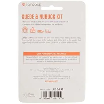 Sof Sole Suede and Nubuck Cleaning Brush Kit for Shoes