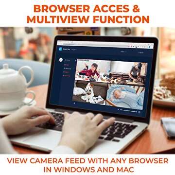 LazyPro 1080P WiFi Indoor Home Security Camera Two-Way Audio, Smart Wireless Baby Monitor, IR Night Vision, App for iPhone, Android, Surveillance Security Cam Motion Detection, Alexa - Cloud Storage