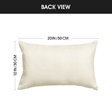 AVOIN Watercolor Christmas Tree Throw Pillow Cover, 12 x 20 Inch Holiday Buffalo Plaid Cushion Case Decoration for Sofa Couch