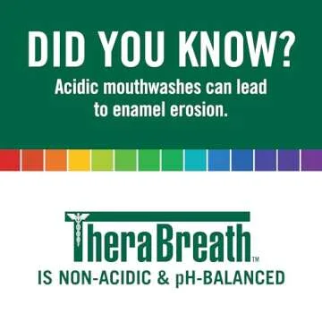 TheraBreath Fresh Breath Mouthwash, Rainforest Mint, Alcohol-Free, 16 Fl Oz (2-Pack)