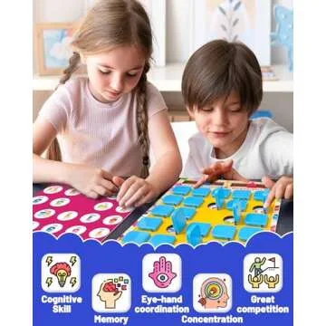Walenty Matching Memory Game for Kids Ages 3-5 4-8, Travel Toys for Toddlers 3-5, Board Games for Kids 4-6 6-8, Car Airplane Travel Games Activities for Kids Ages 4-8, Toddler Kid Road Trip Essentials