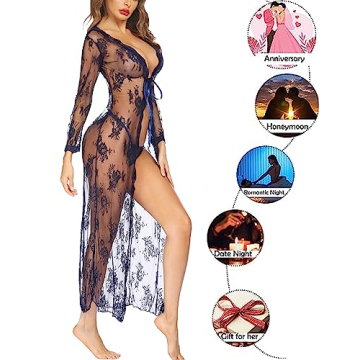 Avidlove Lace Robe: Elegant and Sheer Luxury for Women
