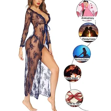 Avidlove Lace Robe: Elegant and Sheer Luxury for Women