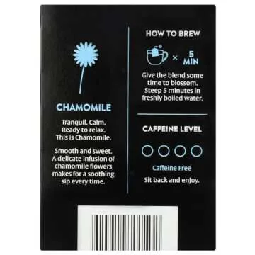 Choice Organic Teas Chamomile 16 Bags for Relaxation