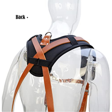 WELKINLAND Durable Buffalo Leather Tool Belt Suspenders