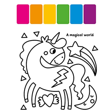 No Mess Unicorn Painting Book for Kids Ages 3-6