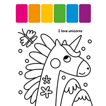 No Mess Unicorn Painting Book for Kids Ages 3-6