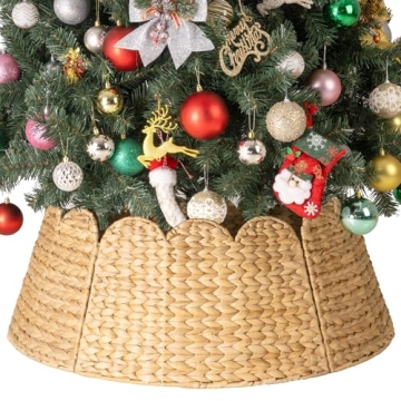 Stylish Scalloped Christmas Tree Collar for Elegant Decor
