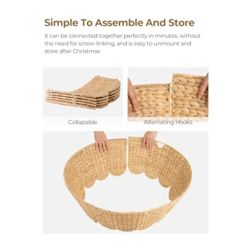 Stylish Scalloped Christmas Tree Collar for Elegant Decor