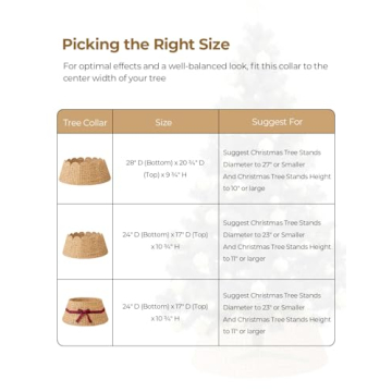 Stylish Scalloped Christmas Tree Collar for Elegant Decor