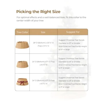 Stylish Scalloped Christmas Tree Collar for Elegant Decor