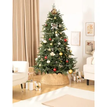 Stylish Scalloped Christmas Tree Collar for Elegant Decor