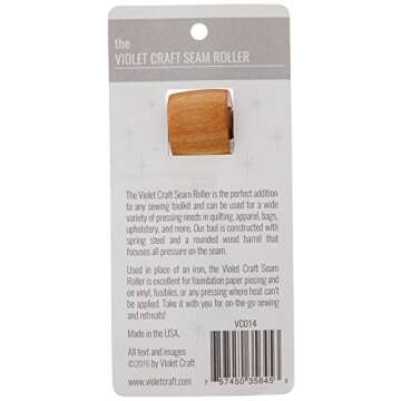 Violet Craft Violet Seam Roller Black Handle