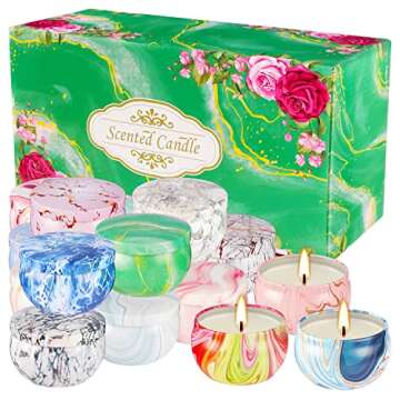 16 Packs Scented Candle Gift Set for Mom, Woman, 2.5oz Aromatherapy Home Bath Yoga, Natural Soy Wax Candles, Fragrance Mothers Day, Valentine's Day,Christmas。