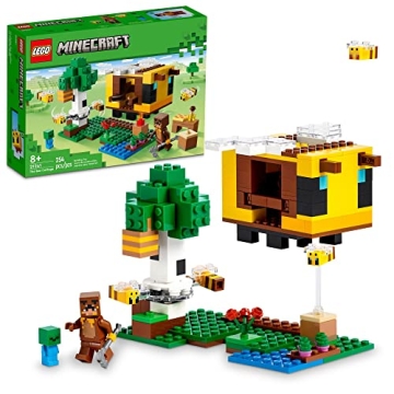 LEGO Minecraft The Bee Cottage Building Set - Fun and Interactive Construction Toy for Kids 8+ with ...