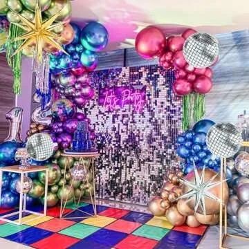 Party Balloons 12inch 50pcs Assorted Color Metallic Latex Balloons Birthday Helium Balloons