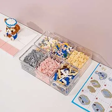 Yesesion Clear Cable Organizer Box with Wire Ties