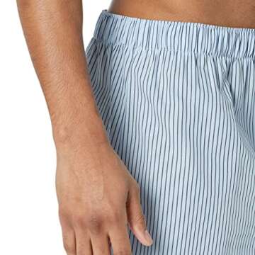 Amazon Essentials Men's Woven Cotton Boxer Short Underwear (Available in Big &Tall), Pack of 5