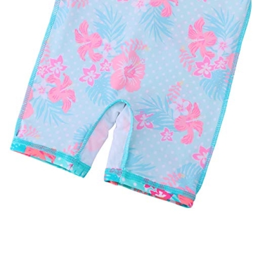 TFJH E Girls Long Sleeve Rash Guard UV 50+ Swimwear