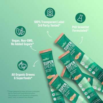 Nello Supergreens Nutrient-Packed Greens Drink Mix