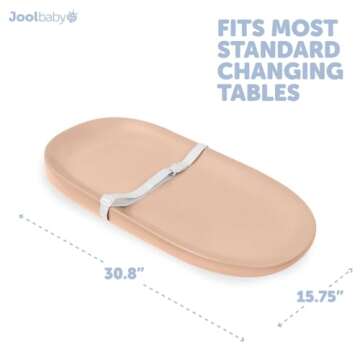 Jool Baby Waterproof Baby Changing Pad - Easy to Clean, Lightweight & Portable - Large Foam Cushion ...