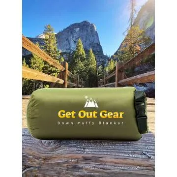 Get Out Gear Down Camping Blanket - Lightweight & Warm