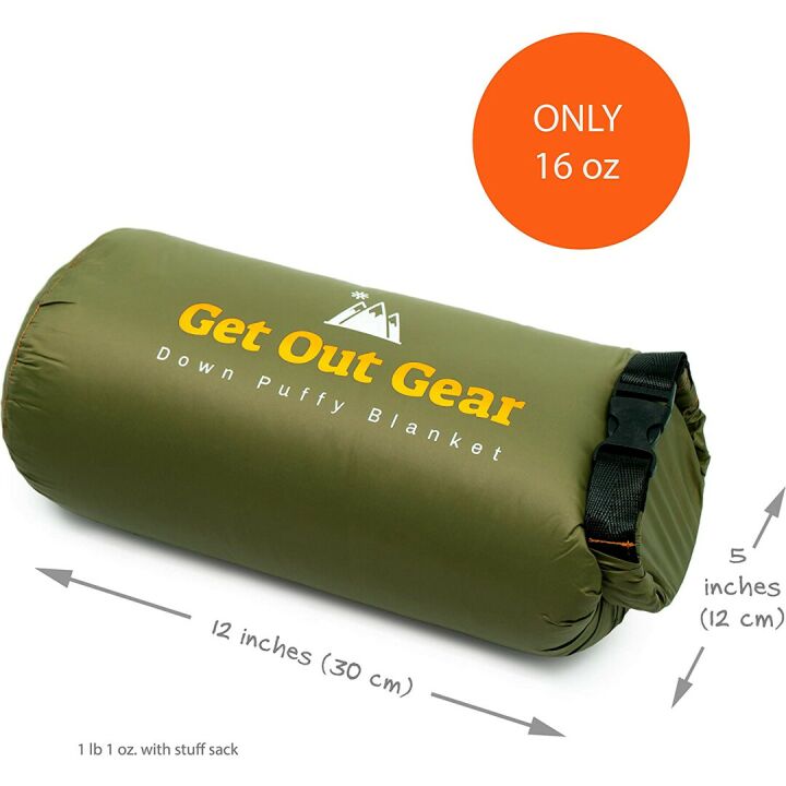 Get Out Gear Down Camping Blanket - Lightweight & Warm