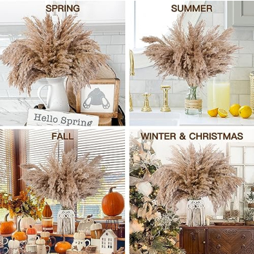 HUMINBO Dried Pampas Grass Decor for Chic Home Aesthetic