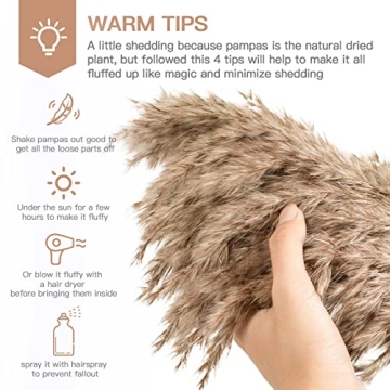 HUMINBO Dried Pampas Grass Decor for Chic Home Aesthetic