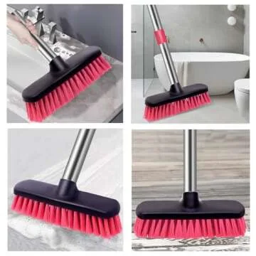 GeeRo 54" Long Handle Scrub Brush for Efficient Cleaning