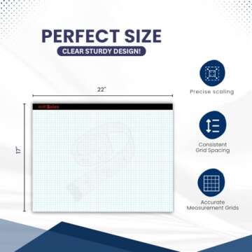 Large Graph Paper Pad for Drafting, Design, and Study