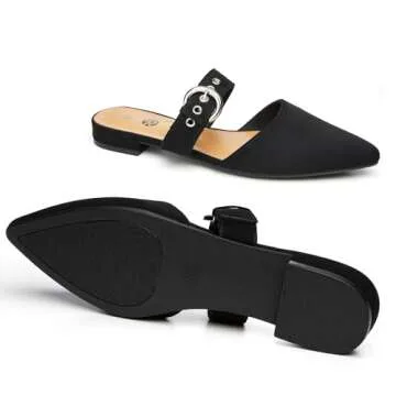 Rekayla Women Adjustable Mules Shoes in Black