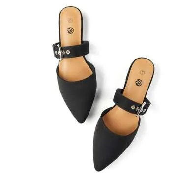 Rekayla Women Adjustable Mules Shoes in Black