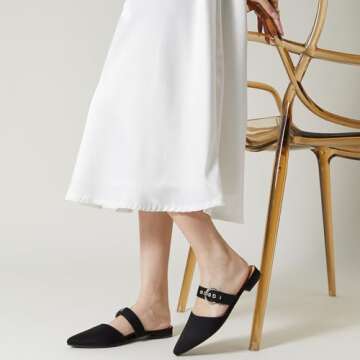 Rekayla Women Adjustable Mules Shoes in Black