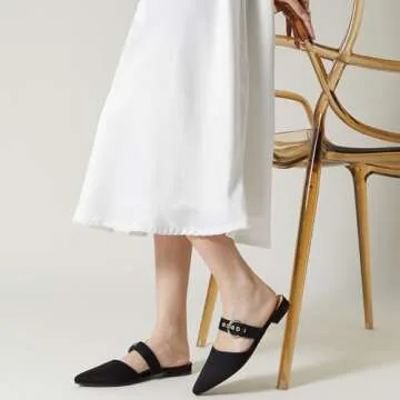 Rekayla Women Adjustable Mules Shoes in Black