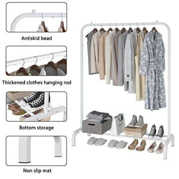 MOYIPIN Metal Clothing Rack - Stylish and Versatile Storage