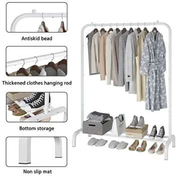 MOYIPIN Metal Clothing Rack - Stylish and Versatile Storage