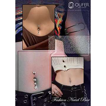 Stylish OUFER Titanium Belly Button Rings for Every Occasion