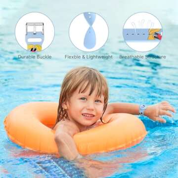 Durable Waterproof AirTag Bracelets for Kids - Set of 2