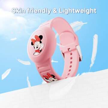 Durable Waterproof AirTag Bracelets for Kids - Set of 2