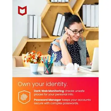 McAfee Total Protection | 3 Device | Antivirus Internet Security Software | VPN, Password Manager, Dark Web Monitoring | 1 Year Subscription | Download Code