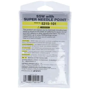 Owner SSW Bait Hooks - Super Sharp & Reliable Fishing Choice