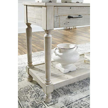 Ashley Shawnalore Farmhouse Sofa Table with Storage