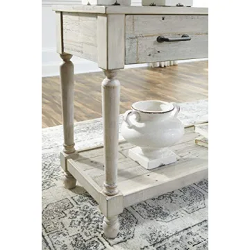 Ashley Shawnalore Farmhouse Sofa Table with Storage
