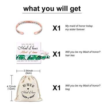 Bridesmaid Proposal Gifts Adjustable Bracelets - Stainless Steel Secret Engraved Cuff Wedding Bangle...