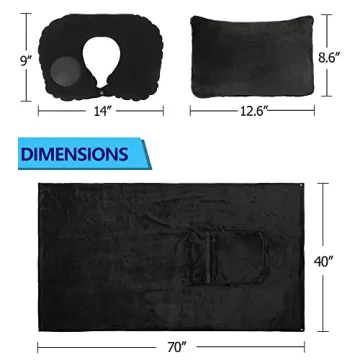 Ultimate Travel Blanket and Pillow Set for Comfort