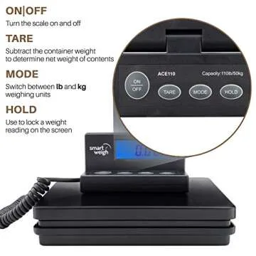 Smart Weigh Digital Shipping & Postal Weight Scale 110 lbs