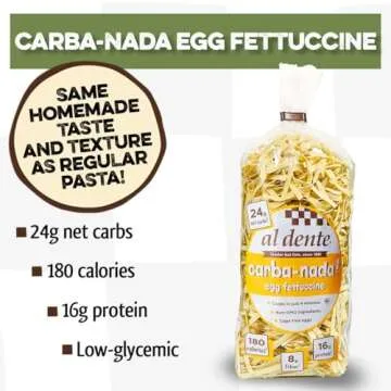 Al Dente Carba-Nada Egg Fettuccine Pack - Low-Carb Pasta